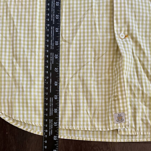 ROBERT TALBOTT CARMEL Yellow/Green Long Sleeve Button Down Shirt, Size XXL - Picture 8 of 9